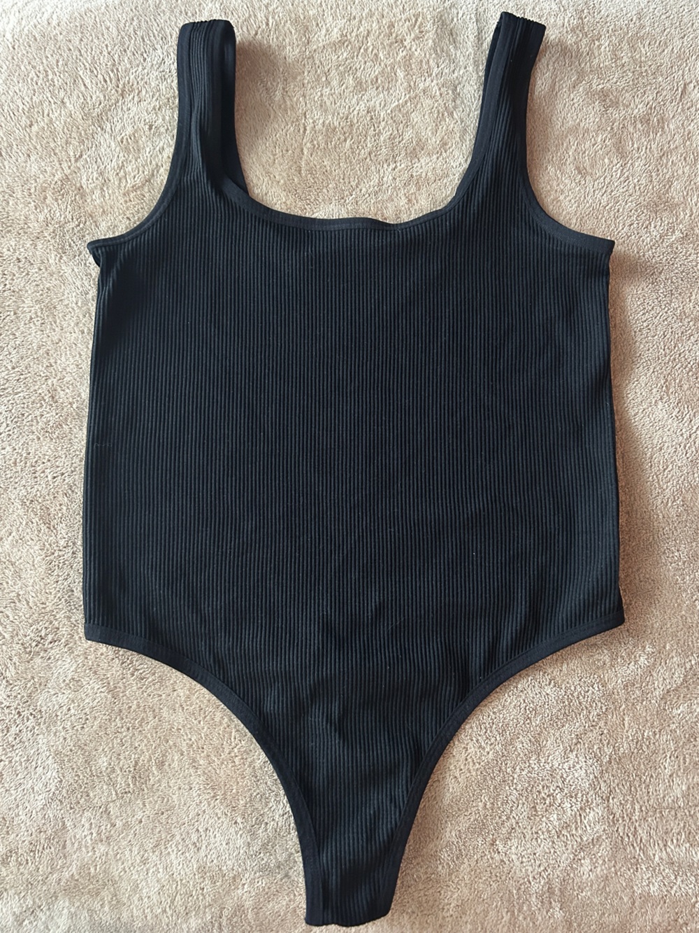 colsie Black Ribbed Women's Tank Top